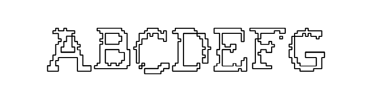 Rubber Biscuit Bevel Outline  Free Fonts Download