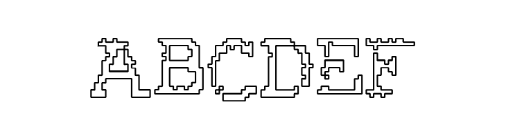 Rubber Biscuit Bevel Outline  Free Fonts Download