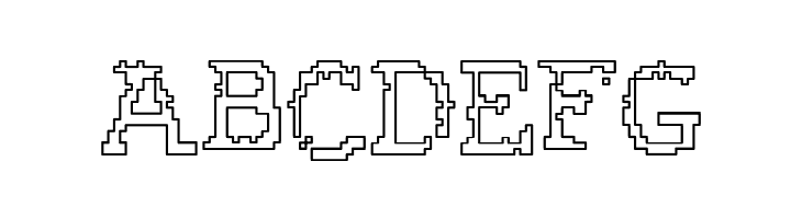 Rubber Biscuit Round Outline  Free Fonts Download