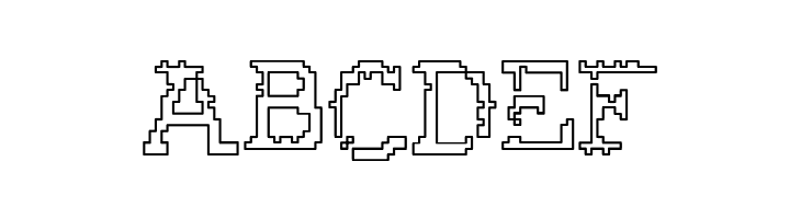 Rubber Biscuit Round Outline  Free Fonts Download