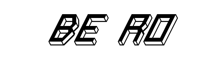 Italic Bricks Regular  Free Fonts Download