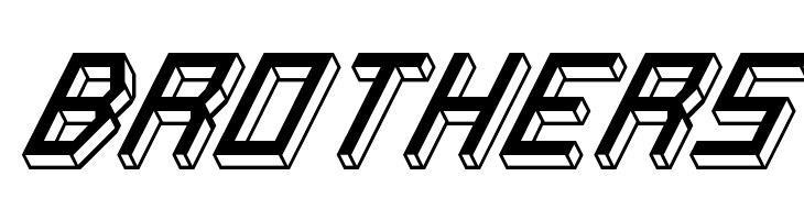 Italic Bricks Regular  Free Fonts Download