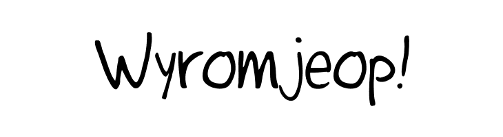 Wyromjeop%2521 RutmerHand Font
