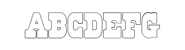 Regulators Outline  Free Fonts Download