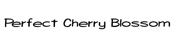 Perfect%2BCherry%2BBlossom Jeff-Chris Bold Font