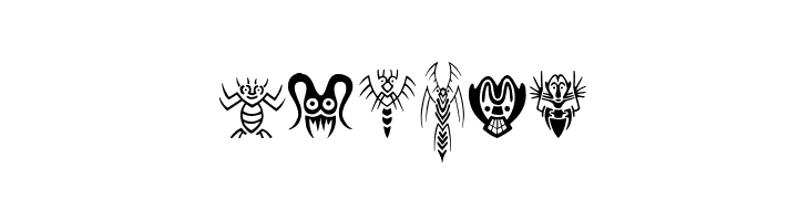 Abstract Alien Symbols  Free Fonts Download