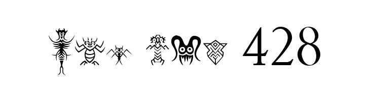 Abstract Alien Symbols  Free Fonts Download