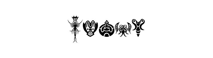 Abstract Alien Symbols  Free Fonts Download
