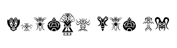 Abstract Alien Symbols  Free Fonts Download