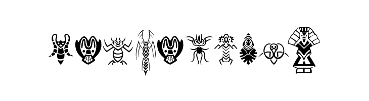 Abstract Alien Symbols  Free Fonts Download