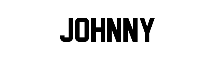 JOHNNY Face Off M54 Font