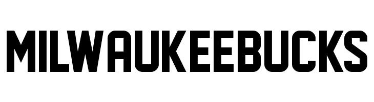MILWAUKEEBUCKS Face Off M54 Font