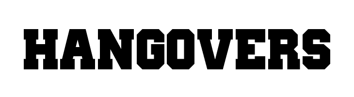 HANGOVERS Wanted M54 Font