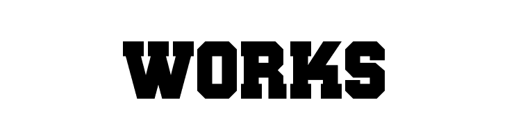 WORKS Wanted M54 Font