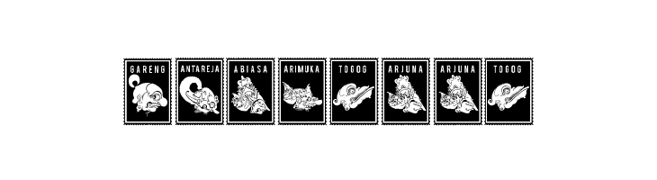 Perangko Wayang  Free Fonts Download