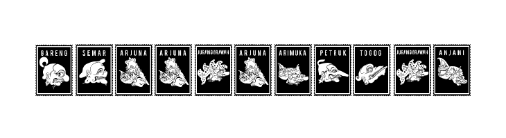 Perangko Wayang  Free Fonts Download