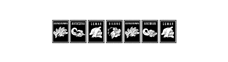 Perangko Wayang  Free Fonts Download