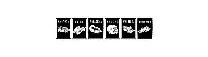 Perangko Wayang  Free Fonts Download