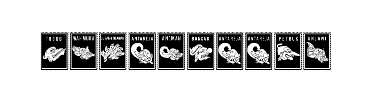 Perangko Wayang  Free Fonts Download