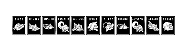 Perangko Wayang  Free Fonts Download