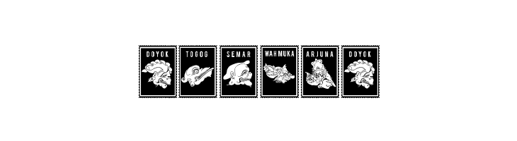 Perangko Wayang  Free Fonts Download