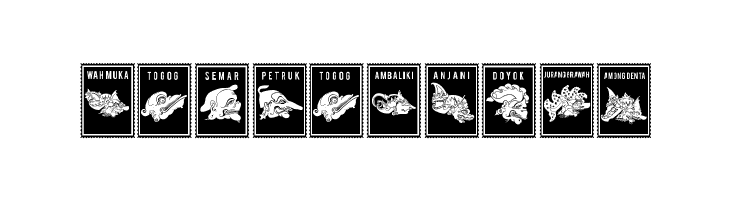 Perangko Wayang  Free Fonts Download