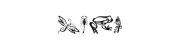 Tribal Animals Tattoo Designs  Free Fonts Download