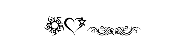 Hearts and Stars  Free Fonts Download