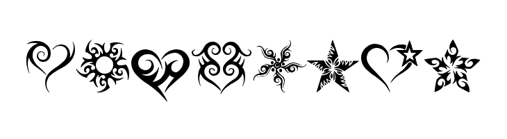 Hearts and Stars  Free Fonts Download