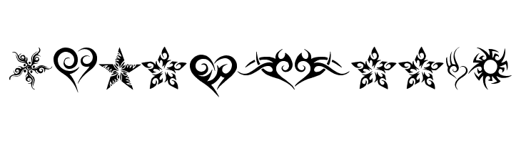 Hearts and Stars  Free Fonts Download