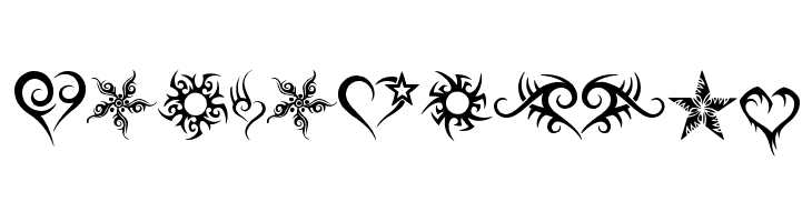 Hearts and Stars  Free Fonts Download