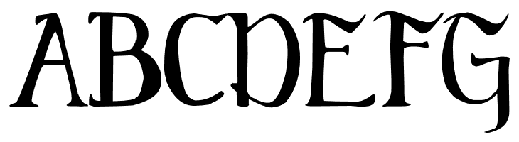 Elementary Gothic Bookhand  Free Fonts Download