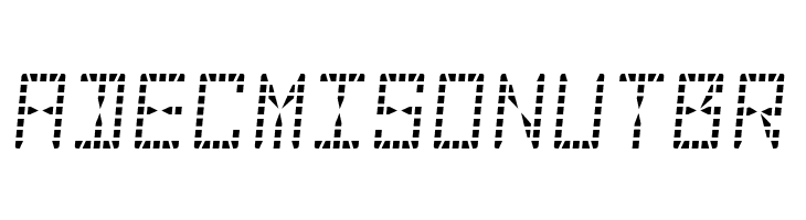 28-Segment LED DisplayRegular  Free Fonts Download