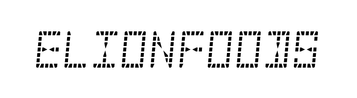 28-Segment LED DisplayRegular  Free Fonts Download