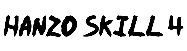 HANZO%2BSKILL%2B4 Ninja Naruto Font