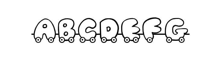 JI Toy Train  Free Fonts Download