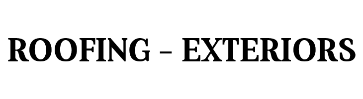 ROOFING%2B-%2BEXTERIORS Aver Bold Font