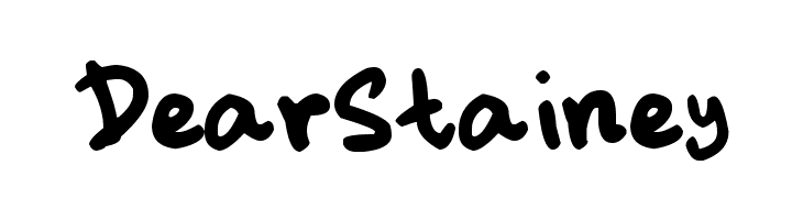 DearStainey dickhop Font