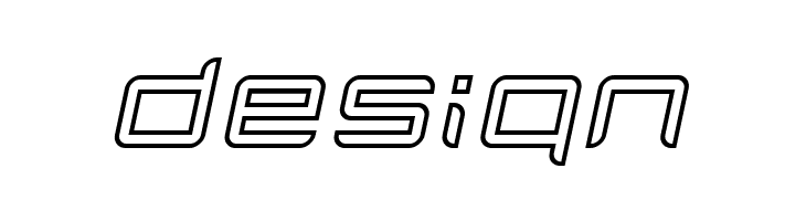 Quarx Outline Italic  Free Fonts Download