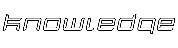 Quarx Outline Italic  Free Fonts Download