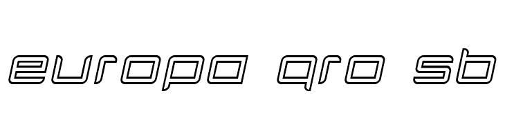 Quarx Outline Italic  Free Fonts Download