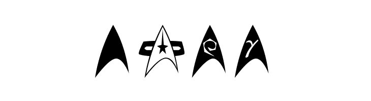 TrekArrowheads  Free Fonts Download