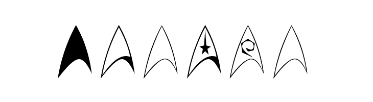 TrekArrowheads  Free Fonts Download