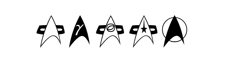 TrekArrowheads  Free Fonts Download