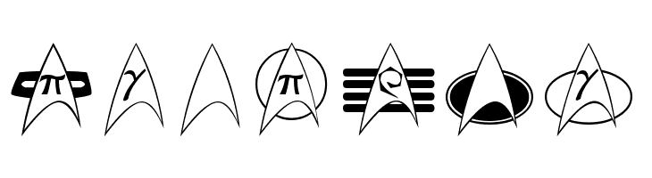 TrekArrowheads  Free Fonts Download