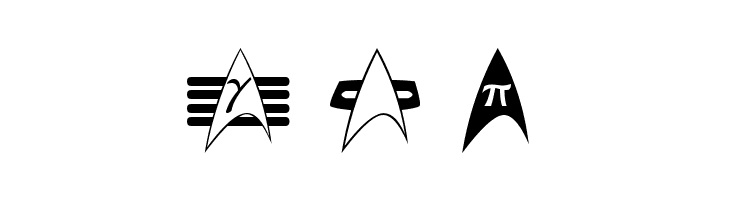TrekArrowheads  Free Fonts Download