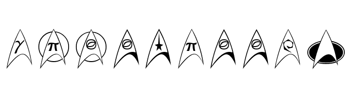 TrekArrowheads  Free Fonts Download