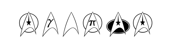 TrekArrowheads  Free Fonts Download