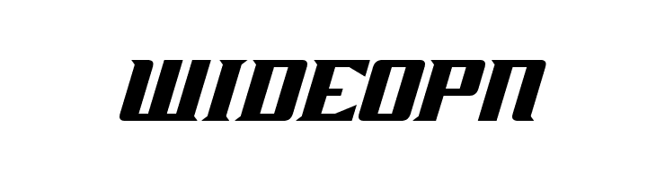 WIDEOPN Zarathos Oblique Font