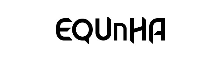 EQUnHA Mech Tech Font